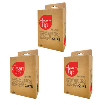 3x 5pc CleanUp CU78 Vacuum Bags for BOSCH KARCHER SIEMENS Hotpoint White