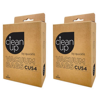 2x 5pc CleanUp CU54 Replacement Vacuum Bags for Efficient Cleaning Performance
