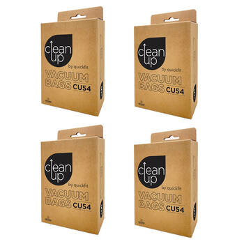4x 5pc CleanUp CU54 Replacement Vacuum Bags for Efficient Cleaning Performance