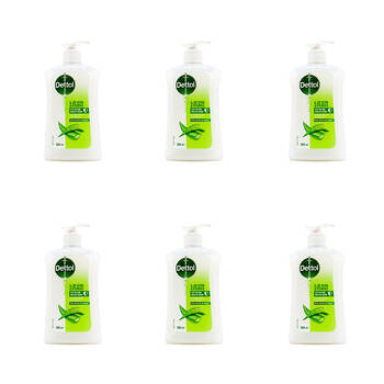 6PK Dettol 500ml Antibacterial Handwash w/ Aloe Vera & Vitamin E