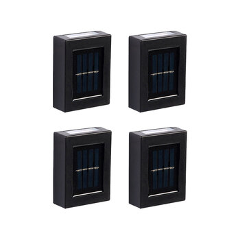 2x 2pc Licht Solar Wall Light Cool White LED 7.5x10cm