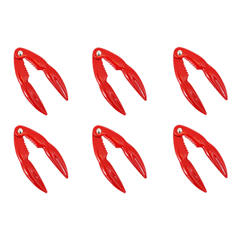 6PK Appetito Crab Cracker Home Kitchen Cooking Tableware Red