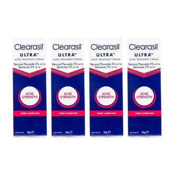 4PK Clearasil Ultra AcneStrength Treatment Cream PImple Spot Skin Care 20g