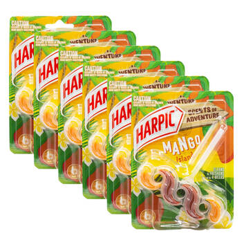 6PK Harpic 40g Toilet Bowl/Cage Cleaner Mango Island Antibacterial Sanitiser