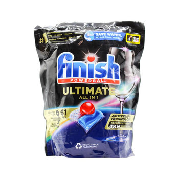 61pc Finish Ultimate All In 1 Powerball Dishwasher Tablets