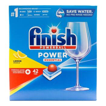 42pc Finish Dishwasher Tablets w/ Powerball Lemon Sparkle