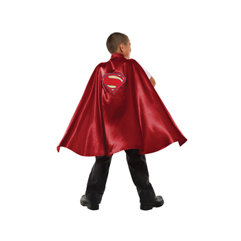 DC Comics Superman Deluxe Satin Cape 6+ Boys Costume Red