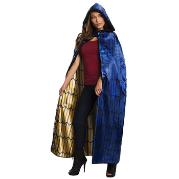 Wonder Woman Deluxe Satin Cape Adult Costume Cloak - Blue