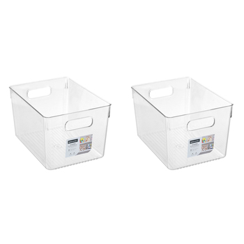 2PK Boxsweden Crystal 15L/33x25cm Encore Container - Clear
