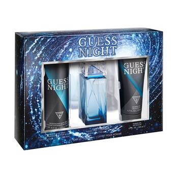 3pc Guess Night Men 75ml EDT 200ml Shower Gel 170ml Body Spray Gift Set