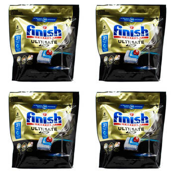 124pc Finish Dishwasher Tablets Powerball Ultimate Plus All-in-1