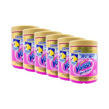 6PK Vanish Napisan Oxi Action Gold Pro Stain Remover Powder Vibrant Colours 1kg