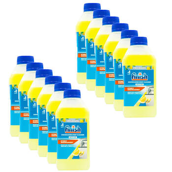 12PK Finish Dishwasher Deep Cleaner Active 250ml - Lemon