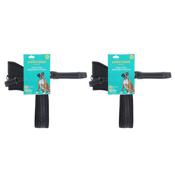 2PK Paws & Claws 80-100cm Adjustable Strong Pet Harness XL - Black