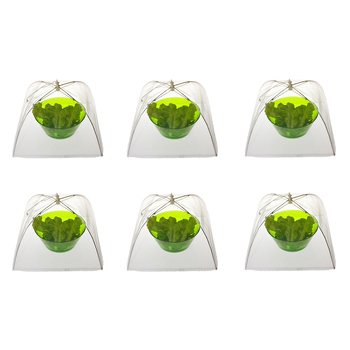 6PK Appetito Square Nylon Net Food Cover 41cm Home Kitchen Cooking White