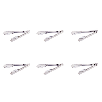 6PK Appetito Stainless Steel Tongs 23cm Home Kitchen Cooking