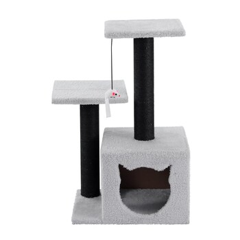 Paws & Claws 63cm Catsby Cat Double Platform Hideaway Tower - Assorted