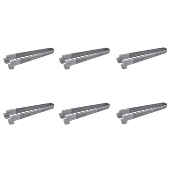 6PK Appetito Toaster Tongs w/Silicone Tips Charcoal Home Kitchen Cooking