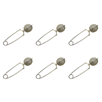 6PK Teaology Stainless Steel Large Mesh Spring Tea Infuser 5cm