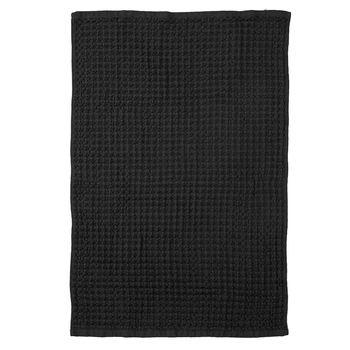 2PK Ladelle Chunky Waffle Cotton 51x79cm Kitchen Towel - Charcoal