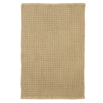2PK Ladelle Chunky Waffle Cotton 51x79cm Kitchen Towel - Taupe