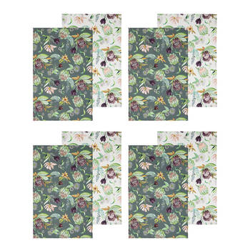 4x 2pc Ladelle Leura Cotton Kitchen Tea Towel 45x70cm