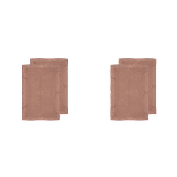 2x 2pc Ladelle Ollie Waffle Weave 100% Cotton Kitchen Towel Reusable Terracotta 