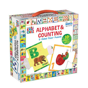 The World of Eric Carle 2-Sided Alphabet & Counting Puzzle Toy 3+
