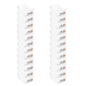 24PK Boxsweden Crystal Food Storage Container 20x14cm Small - Clear