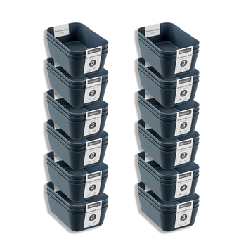 12x 3PK Boxsweden Essentials 12.5x4.5cm Sort Tray Rectangle - Assorted
