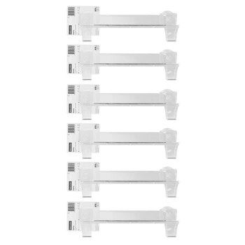 6PK Boxsweden Bano Suction 28cm Towel Rail Holder - Assorted