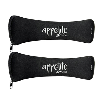 2PK Appetito Stainless Steel Traveller's Cutlery Set - Black
