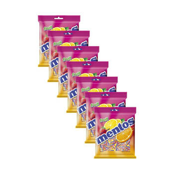 7x 150pc Mentos Bag Fruit Candy Lollies 405g Confectionery