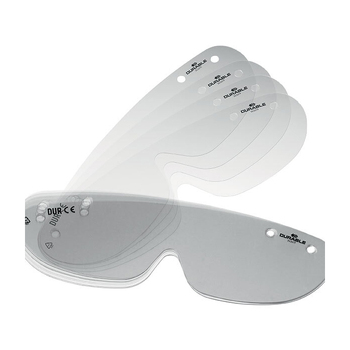 25PK Durable Replacement Shield For Safety Glasses - Clear