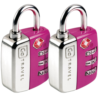 2pk Go Travel TSA Combination Padlocks Assorted