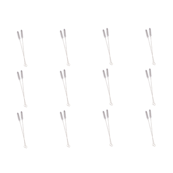 12x 2pc Appetito Straw Cleaning Brush Home Kitchen Set