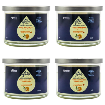 4PK Glade Home/Room Aromatherapy Pure Happiness - Orange Neroli