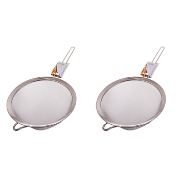 2PK Appetito Stainless Steel 23cm Mesh Strainer Home/Kitchen Cooking Tool