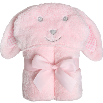 Ollie & Paige Kids Hooded Bath Towel/Wrap Tessa The Bunny Pink