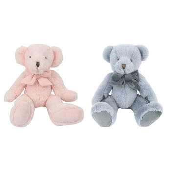2pc Ollie & Paige Lola The Bear & Bryce The Bear Soft Stuffed Toy Blue 3y+