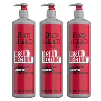 3PK Bed Head Tigi Resurrection Super Repair Conditioner 970ml Weak Brittle Hair