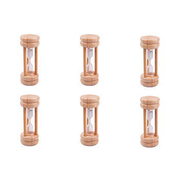 6PK Appetito Natural Wood Egg Timer Home Kitchen Cooking