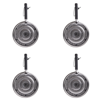 4PK Appetito Simmer Ring 21cm Dia. w/Black Handle Home Kitchen Tools