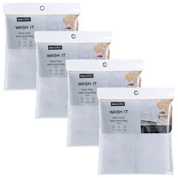 4PK Boxsweden Wash It Mesh Washing Machine Protector Bags - Assorted