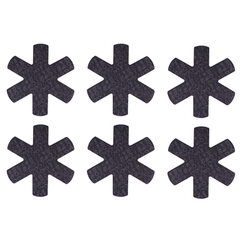 6x 2pc Appetito Pot & Pan Protectors Home Kitchen Cooking Charcoal Grey