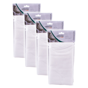 4PK Appetito 2.5 x 2.5m Cotton Cheesecloth