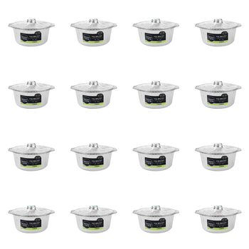 32pc Lemon & Lime 3.8L/29cm Foil BBQ Pot w/ Lid - Silver