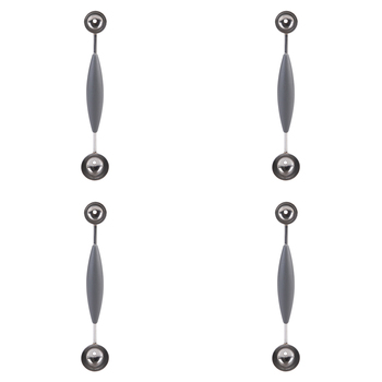 4PK Appetito Stainless Steel Double Melon Baller w/ Soft Grip