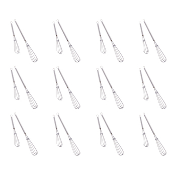 12x 2pc Appetito Whiskettes 12.5/18cm Home Kitchen Cooking Utensil