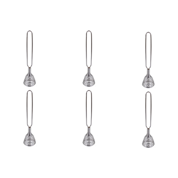6PK Appetito Spring Whisk Home Kitchen Cooking Utensil Tool Silver